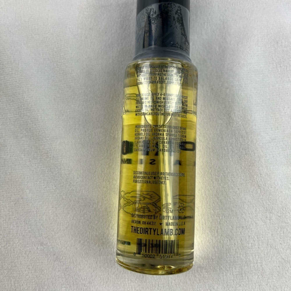 NEW dirty lamb apricot cleansing oil 2fl oz 60ml - Picture 4 of 5